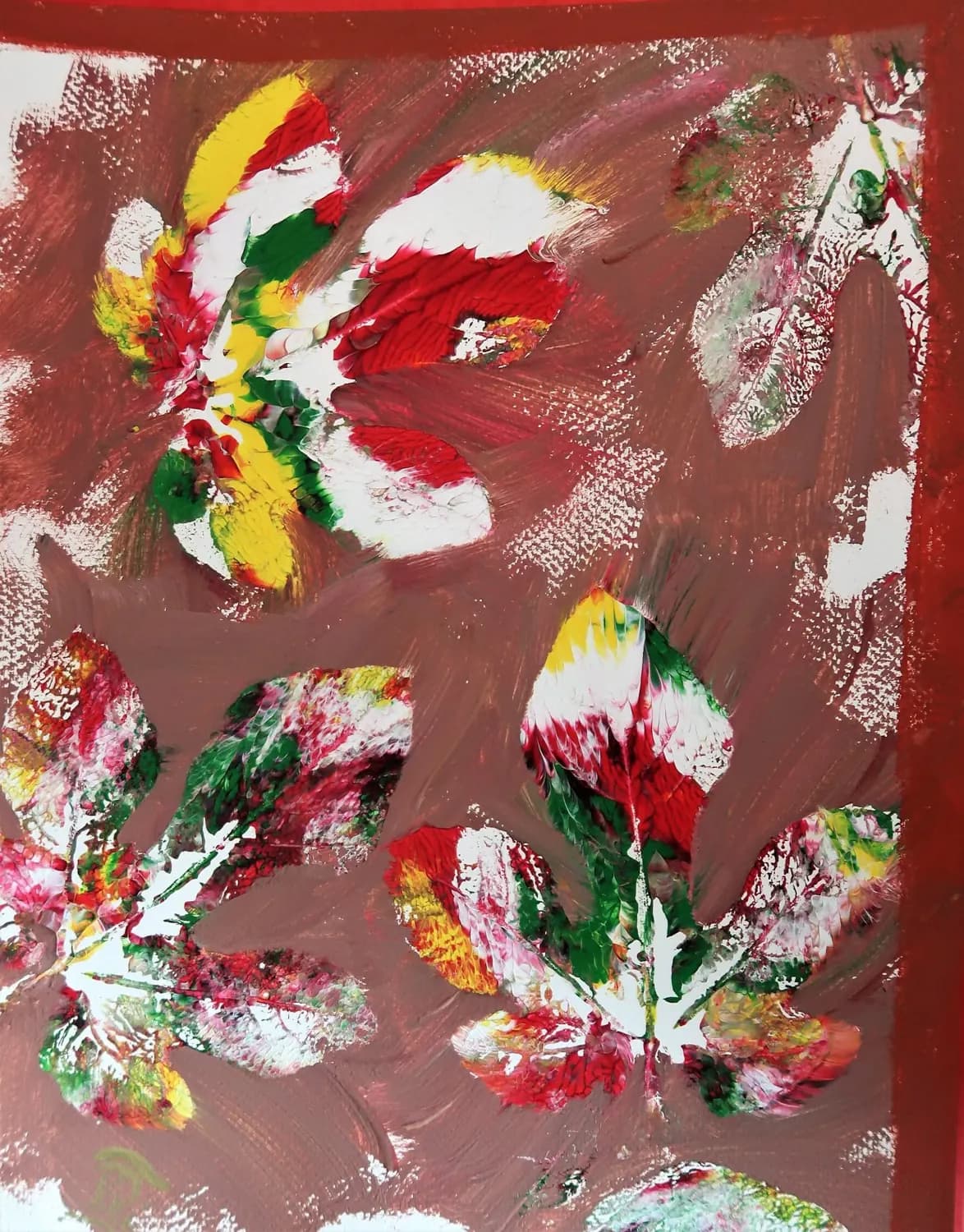 Bloei in rood