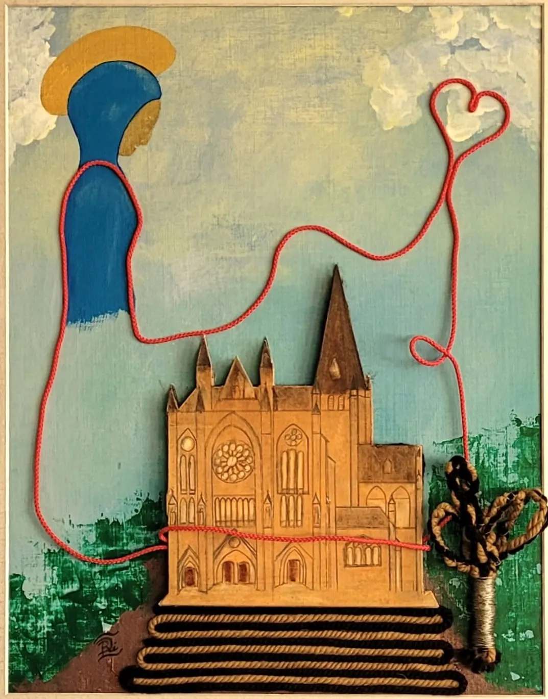 Blauwe madonna