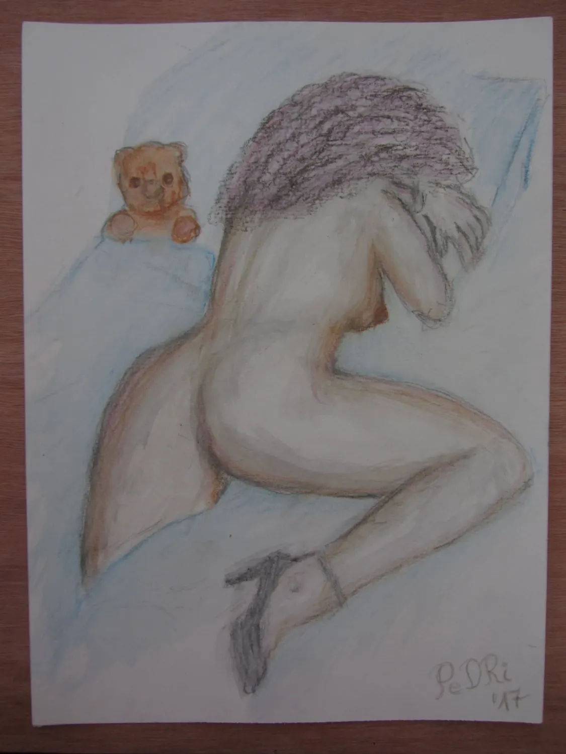 Met teddybeer