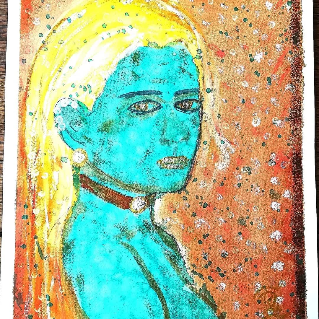Turquoise huid