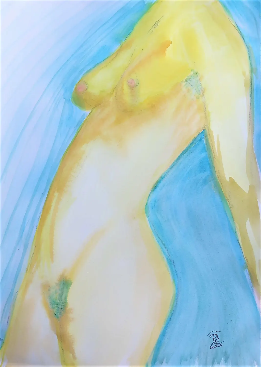 Blauwe stroom